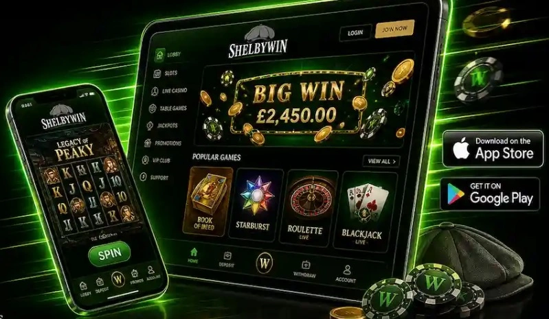 Shelbywin Casino App Screenshot